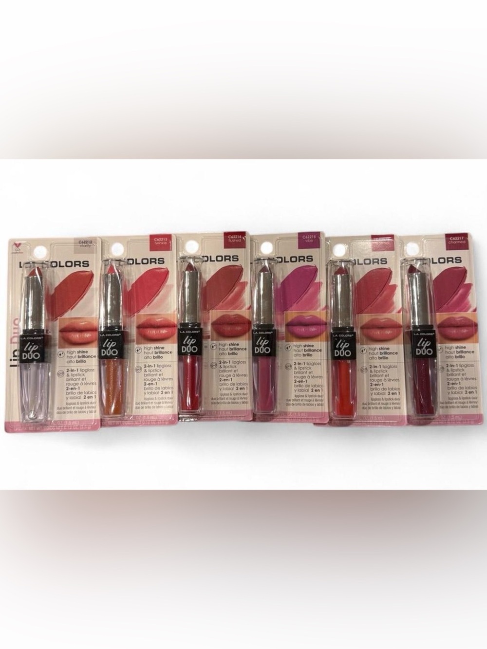 L.A. Colors Lip Duo Pack — 6 Different Shades